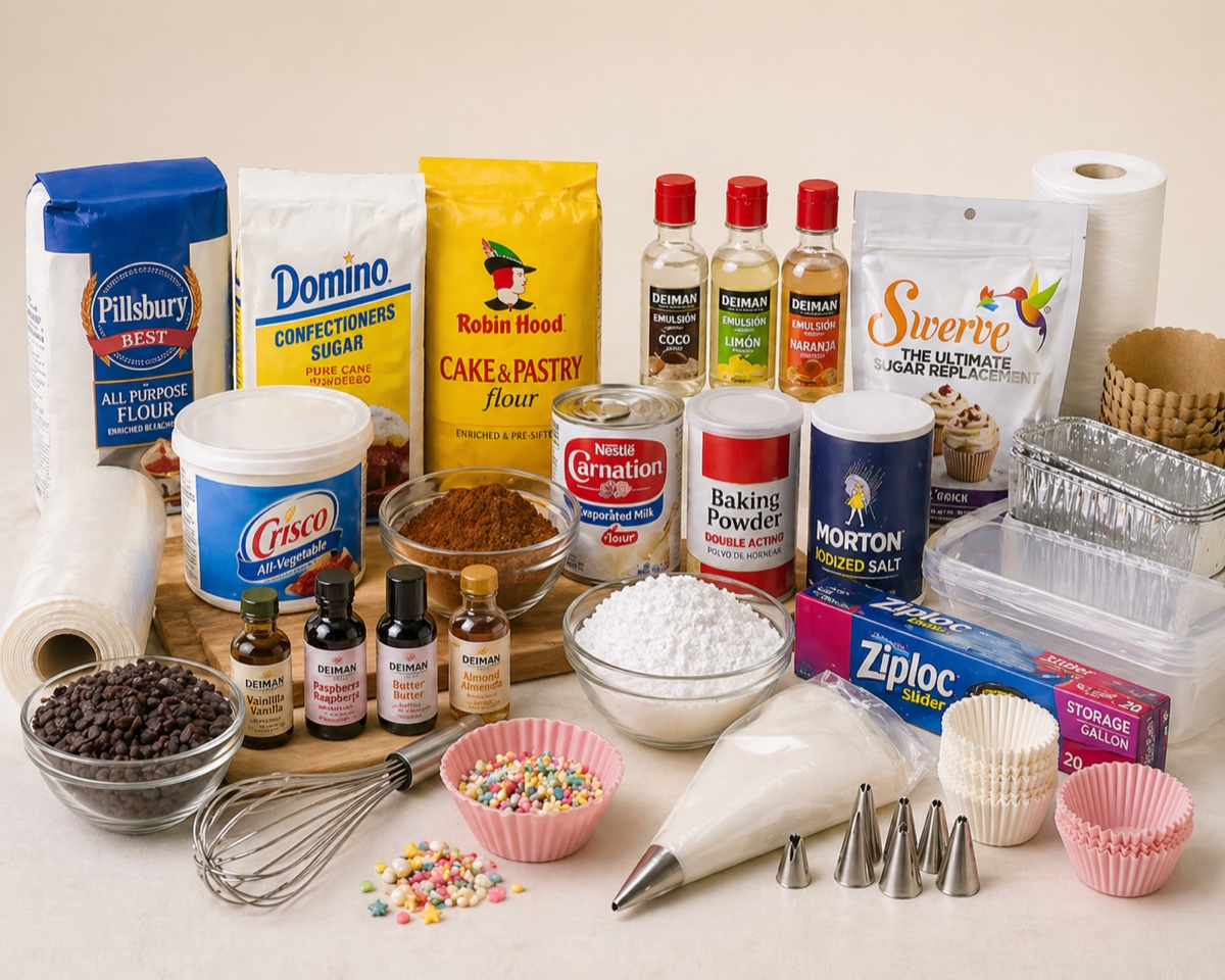 Productos para repostería: harinas, emulsiones, envases y especialidades